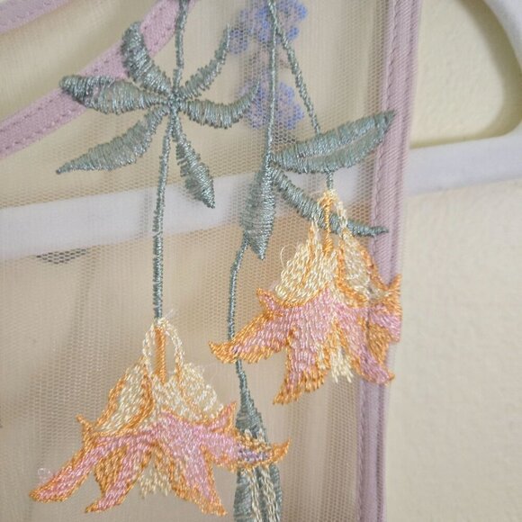 Jessica Howard Stunning Tulle Overlay Floral Embroidered Fairy Dress Size 10 - Picture 6 of 9